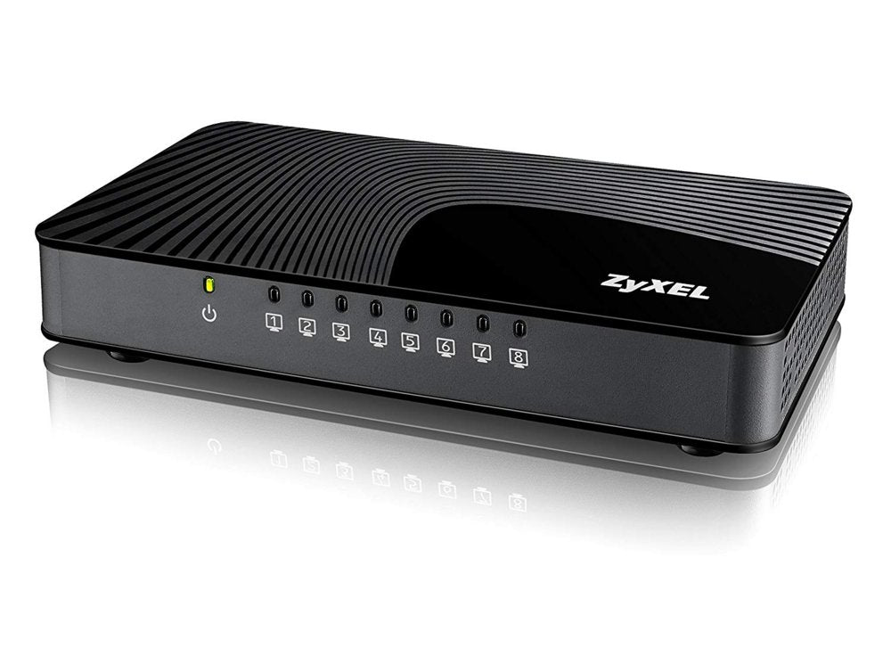 Zyxel GS-108S v2 | Unmanaged Switch | 8 Poorten | Gigabit Ethernet (10/100/1000 Mbps) | Zwart - Matmuis